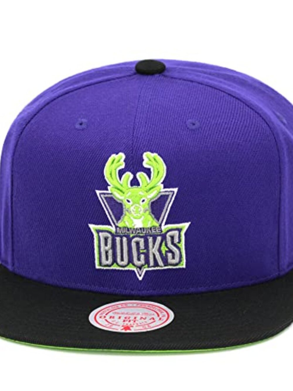 Mitchell & Ness Bucks Reload 2.0 Snapback Hat Adjustable Cap HWC - Purple/Black/